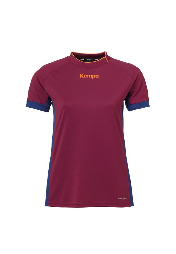 KEMPA - Damska koszulka Kempa Prime. Kolor: czerwony, wielokolorowy, niebieski, czarny. Materiał: materiał