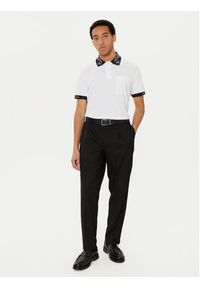 Versace Jeans Couture Polo 78GAGT04 Biały Regular Fit. Typ kołnierza: polo. Kolor: biały. Materiał: bawełna #4