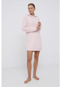 Calvin Klein Underwear Bluza piżamowa damska kolor różowy. Kolor: różowy. Materiał: dzianina. Długość: długie #3