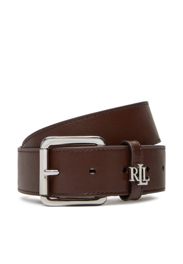 Lauren Ralph Lauren - LAUREN RALPH LAUREN Pasek Damski 412968765007 Brązowy. Kolor: brązowy. Materiał: skóra