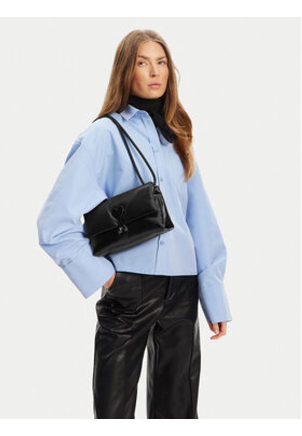 AMI PARIS - AMI Paris Torebka ULL163.AL0052 Czarny. Kolor: czarny. Materiał: skórzane. Styl: street