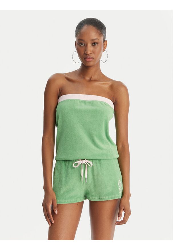 Juicy Couture Kombinezon Applique Terry JCWFP126316 Zielony Regular Fit. Kolor: zielony. Materiał: bawełna