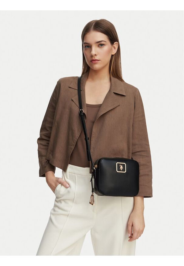 U.S. Polo Assn. Torebka New Haven BEUXT8792WVP Czarny. Kolor: czarny. Materiał: skórzane