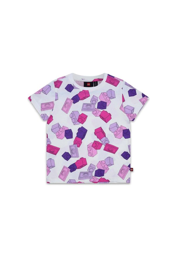 Koszulka Dziecięca Bio Bawełna LEGO Tano 626 Różowa. Kolor: różowy. Materiał: bawełna. Długość rękawa: krótki rękaw. Długość: krótkie. Wzór: nadruk. Sezon: lato