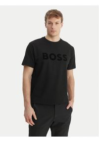 BOSS T-Shirt TS_Iconic Logo 50553636 Czarny Regular Fit. Kolor: czarny. Materiał: bawełna #1