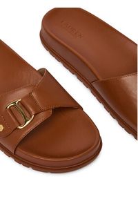 Lauren Ralph Lauren - LAUREN RALPH LAUREN Klapki 802982883001 Brązowy. Kolor: brązowy. Materiał: skóra #3