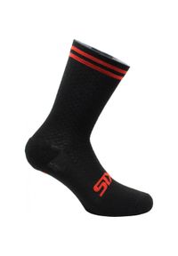 SIXS - Skarpety rowerowe Merinos Socks. Kolor: czerwony, czarny, wielokolorowy. Materiał: wełna