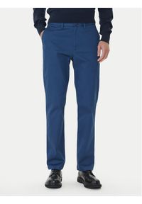Calvin Klein Chinosy LV040EM633 Niebieski Slim Fit. Kolor: niebieski. Materiał: bawełna #1