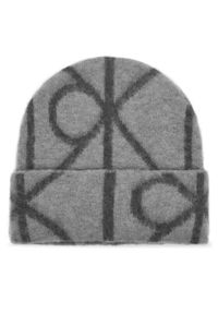 Calvin Klein Czapka Emblem Aop Brushed LV04D8071G Szary. Kolor: szary. Materiał: materiał, poliamid