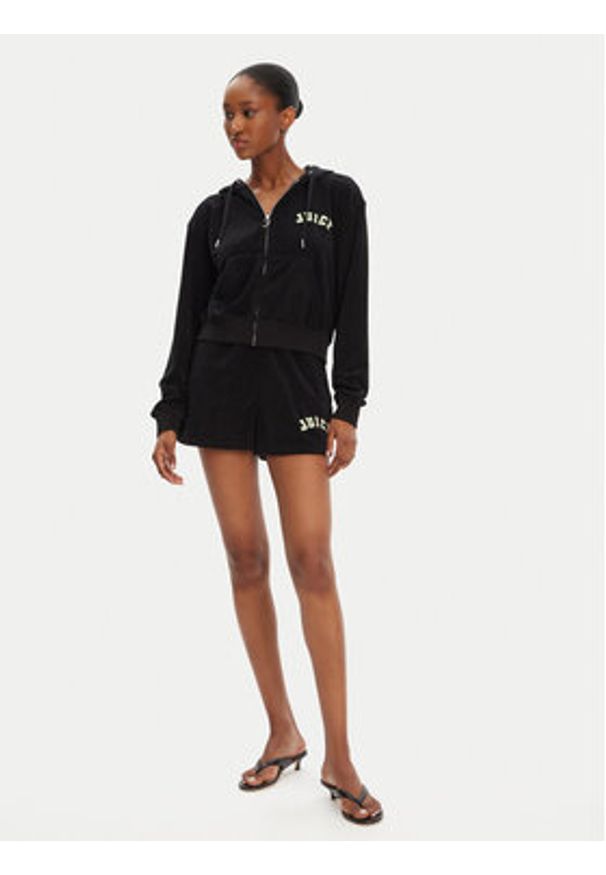 Juicy Couture Szorty sportowe Perkin JCWHS125322 Czarny Relaxed Fit. Kolor: czarny. Materiał: bawełna