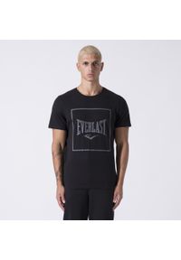 EVERLAST - Koszulka sportowa męska Everlast 37M291J862000. Kolor: czarny. Materiał: bawełna. Długość rękawa: krótki rękaw. Długość: krótkie