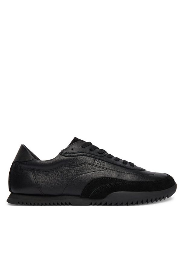 BOSS Sneakersy Careton 50552888 Czarny. Kolor: czarny. Materiał: skóra
