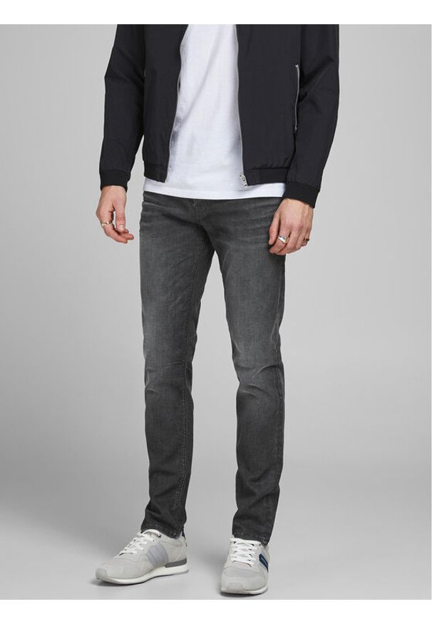 Jack & Jones - Jack&Jones Jeansy Tim 12181054 Szary Slim Fit. Kolor: szary