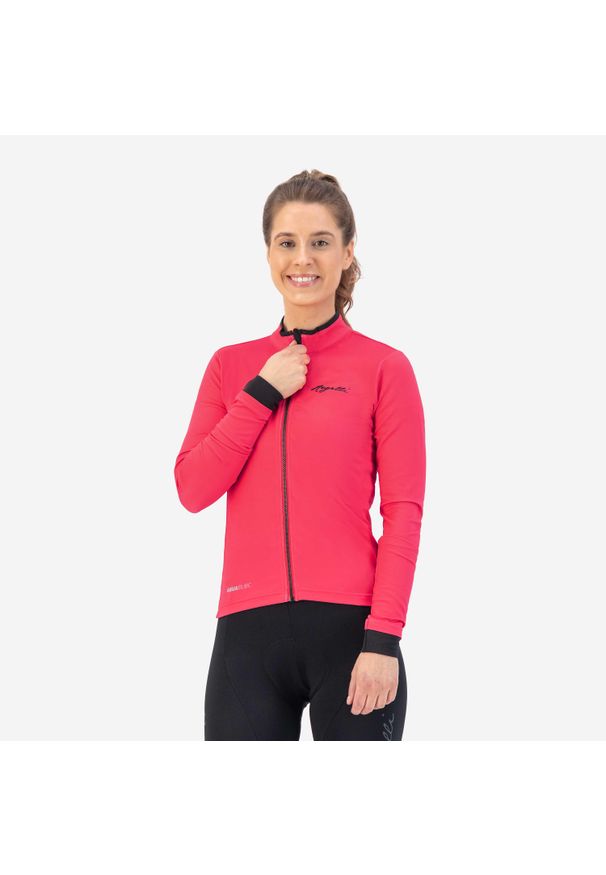 ROGELLI - Damski jersey z długim rękawem Rogelli Essential. Kolor: wielokolorowy, czarny, różowy. Materiał: jersey. Długość rękawa: długi rękaw. Długość: długie. Sport: kolarstwo