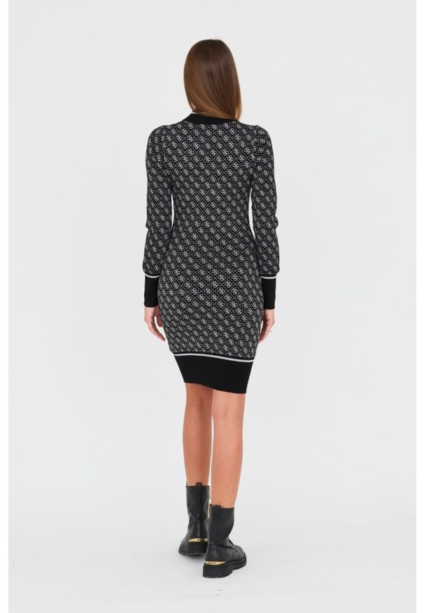 Guess - GUESS Czarna sukienka. Okazja: na co dzień. Kolor: czarny. Styl: casual