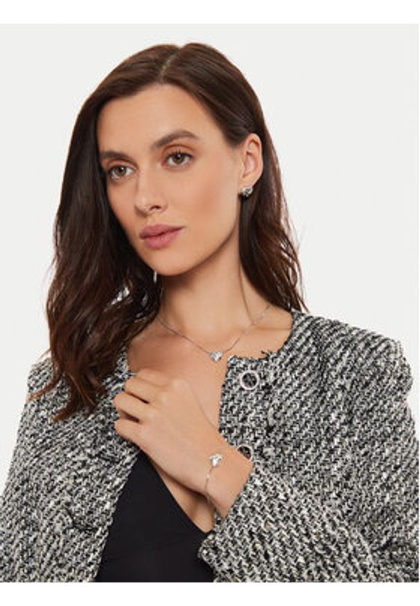 Guess Kolczyki JUBE04 504JW Srebrny. Materiał: metalowe. Kolor: srebrny
