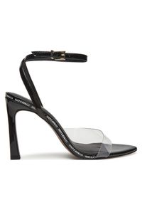 Just Cavalli Sandały 78RA3S58 ZSS72 Czarny. Kolor: czarny. Materiał: skóra