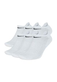 Nike - Lekkie Skarpety Unisex Dla Dorosłych (zestaw 6 Sztuk). Kolor: biały