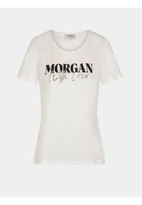 Morgan T-Shirt 241-DUNE Biały Regular Fit. Kolor: biały. Materiał: bawełna #3