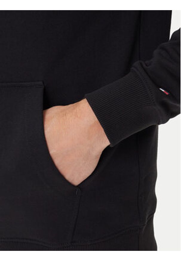 TOMMY HILFIGER - Tommy Hilfiger Bluza Brand Love MW0MW40534 Czarny Regular Fit. Kolor: czarny. Materiał: bawełna