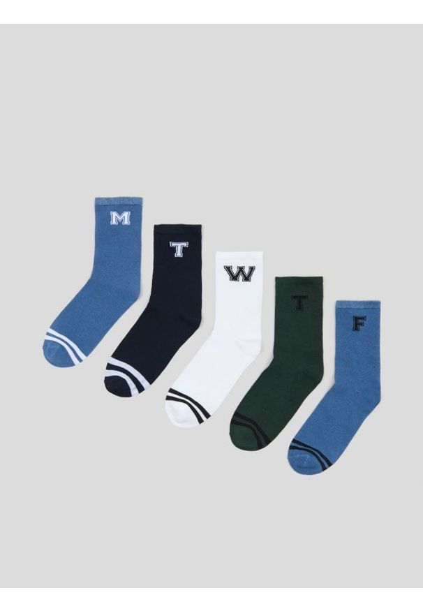 Sinsay - Skarpetki 5 pack - wielobarwny