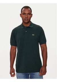 Lacoste Polo L1212 Zielony Regular Fit. Typ kołnierza: polo. Kolor: zielony. Materiał: bawełna #1