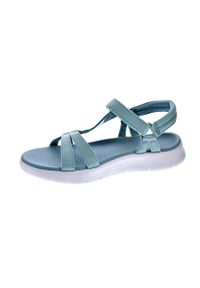 skechers - Sandały damskie SKECHERS Go Walk Flex Sandal Sublime. Kolor: zielony
