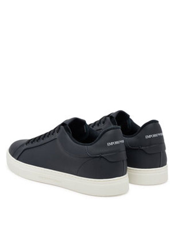Emporio Armani Sneakersy EM003844 AF20004 UC001 Czarny. Kolor: czarny. Materiał: skóra