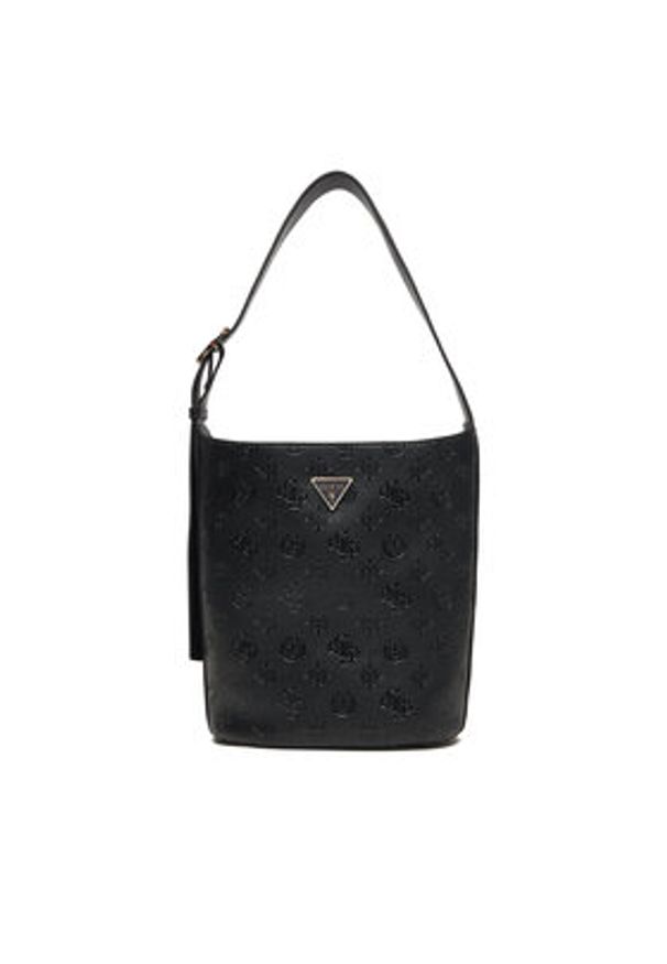 Guess Torebka Cresidia II HWPD98 88040 Czarny. Kolor: czarny. Materiał: skórzane