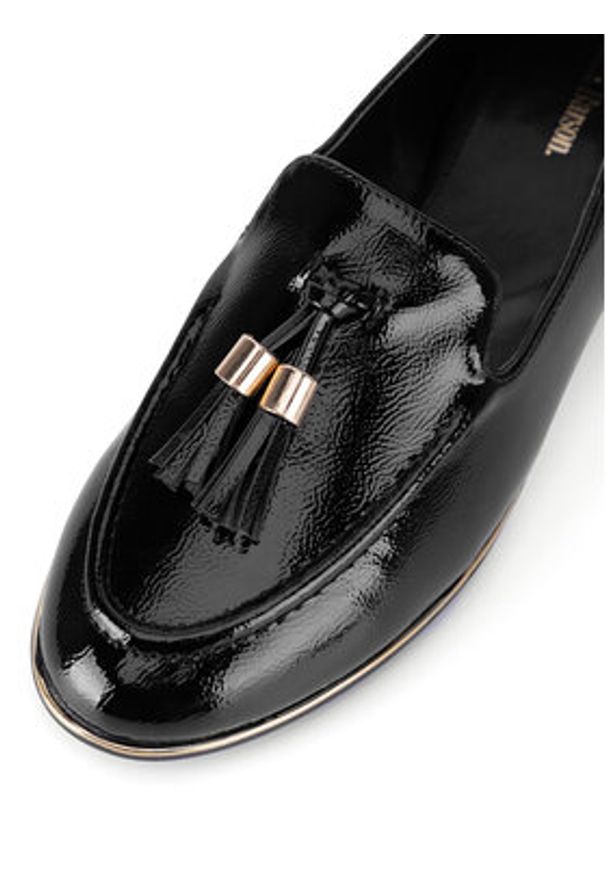 Clara Barson Loafersy CD24055-1 Czarny. Kolor: czarny. Materiał: materiał