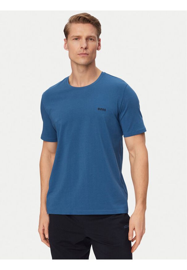 BOSS T-Shirt Mix&Match 50515312 Niebieski Regular Fit. Kolor: niebieski. Materiał: bawełna