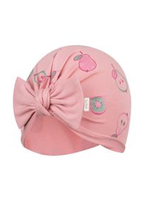 Broel czapka dziecięca Baxi kolor różowy z cienkiej dzianiny. Kolor: różowy. Materiał: dzianina