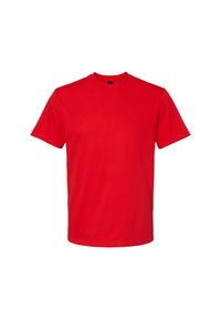 GILDAN - Koszulka Unisex Dla Dorosłych Softstyle Midweight. Kolor: czerwony. Materiał: bawełna. Sport: turystyka piesza