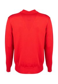 Plein Sport Sweter | MLPS90352 | Mężczyzna | Czerwony. Okazja: na co dzień. Kolor: czerwony. Materiał: wełna. Styl: sportowy #6