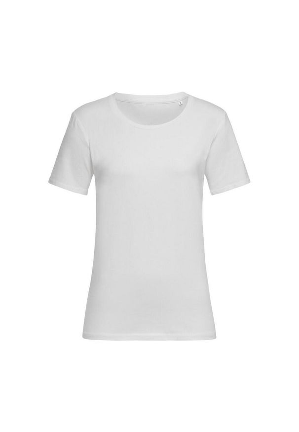 Stedman - Koszulka Damska Claire Crew Neck Relaxed Fit T-shirt. Kolor: biały