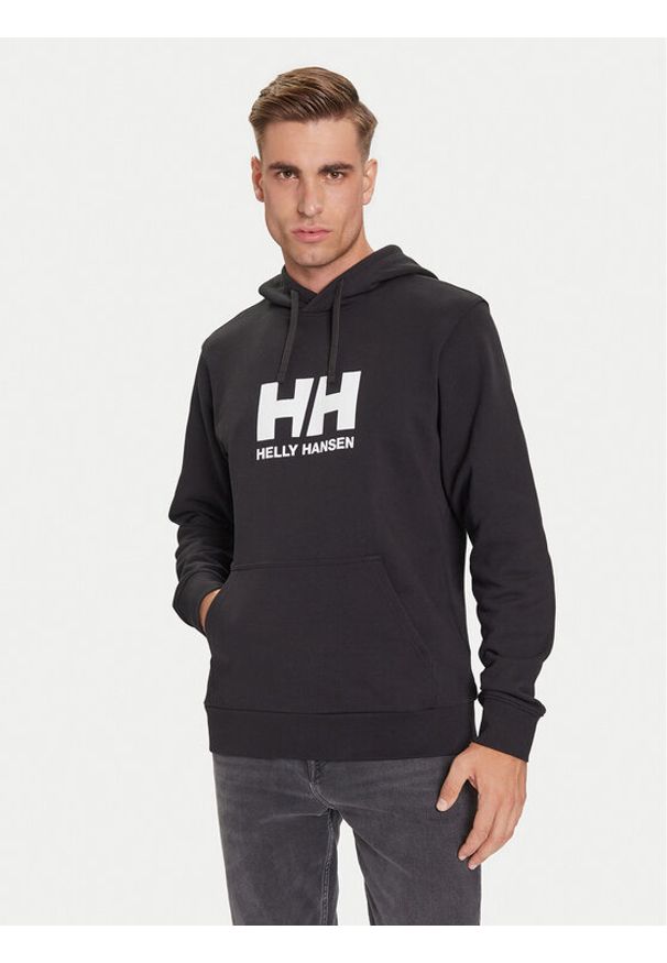 Helly Hansen Bluza HH Logo 54582 Czarny Regular Fit. Kolor: czarny. Materiał: bawełna