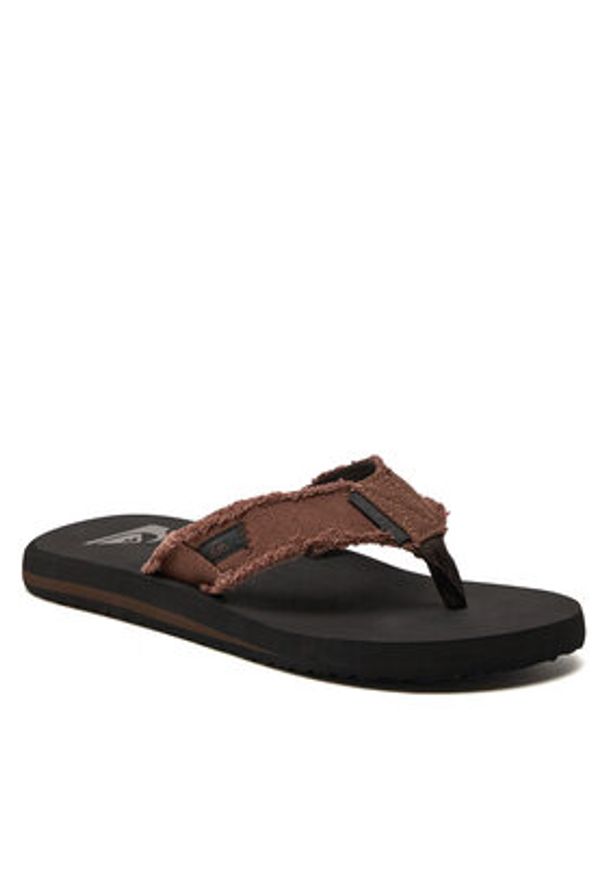 Quiksilver Japonki AQYL100047 Brązowy. Kolor: brązowy. Materiał: materiał