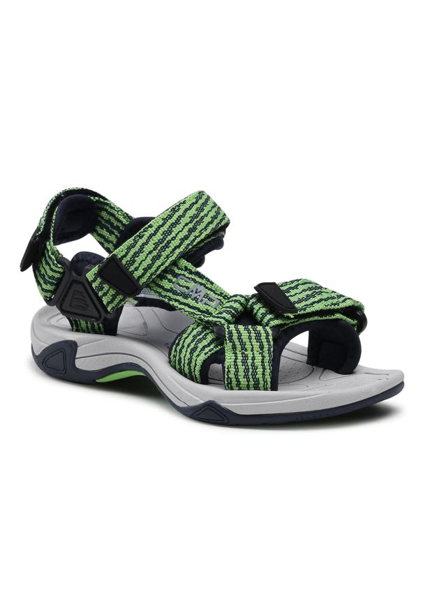 Sandały CMP Kids Hamal Hiking Sandal 38Q9954 Mela/B.Blue 32EG. Kolor: zielony. Materiał: materiał