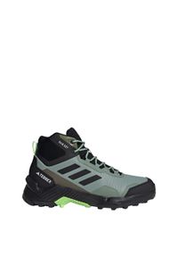 Adidas - Eastrail 2.0 Mid RAIN.RDY Hiking Shoes. Kolor: wielokolorowy, czarny, zielony. Materiał: materiał