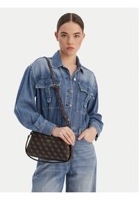 Guess Torebka Noelle II Mini HWQG96 72730 Brązowy. Kolor: brązowy. Materiał: skórzane #3