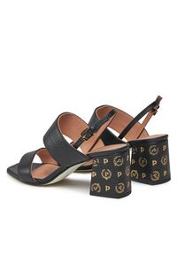 Pollini Sandały SA16106C1ITDP000 Czarny. Kolor: czarny. Materiał: skóra #6