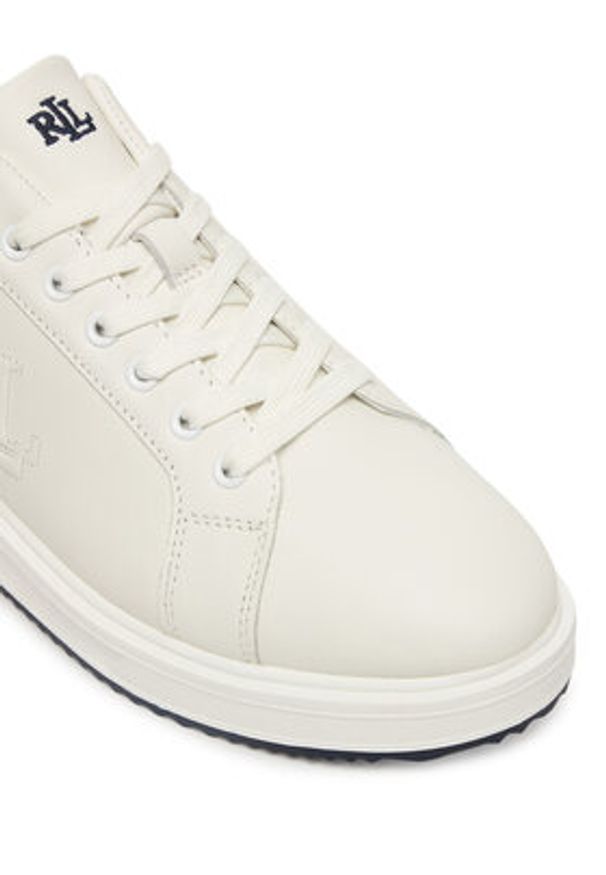 Lauren Ralph Lauren - LAUREN RALPH LAUREN Sneakersy 802959226002 Biały. Kolor: biały. Materiał: skóra