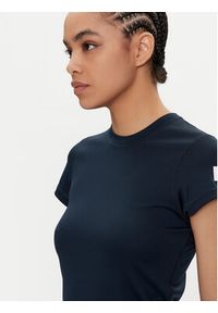 Helly Hansen Koszulka techniczna W Hh Tech T-Shirt 48373 Granatowy Slim Fit. Kolor: niebieski. Materiał: syntetyk