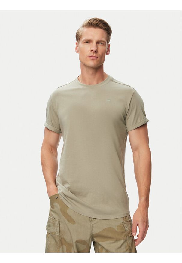 G-Star RAW - G-Star Raw T-Shirt Lash D16396-B353 Szary Regular Fit. Kolor: szary. Materiał: bawełna