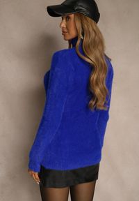 Renee - Granatowy Golf Wełniany Kedrindas. Typ kołnierza: golf. Kolor: niebieski. Materiał: wełna. Długość rękawa: długi rękaw. Długość: długie #3