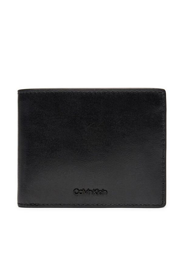 Calvin Klein Duży Portfel Męski Ck Refined Bifold 5cc W/Coin K50K512700 Czarny. Kolor: czarny. Materiał: skóra