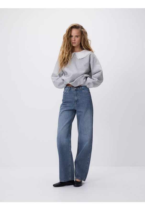 Reserved - Jeansy wide leg - indigo jeans