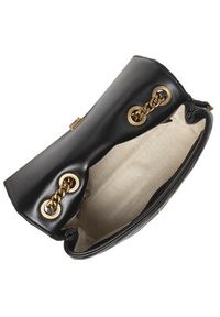 Tory Burch Torebka Kira Chevron Small Convertible 90452 Czarny. Kolor: czarny. Materiał: skórzane