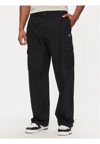 Champion Spodnie materiałowe 220015 Czarny Custom Fit. Kolor: czarny. Materiał: bawełna