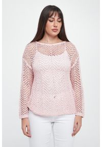Joseph Ribkoff - Sweter damski ażurowy z cekinami JOSEPH RIBKOFF. Wzór: ażurowy #3
